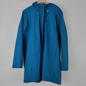 ASOS Hooded Fleece Lined Long Sleeve Size 10 Raincoat